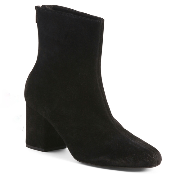 NWT Free People Cecile Black Suede Ankle Boots 5.5 - Picture 4 of 5